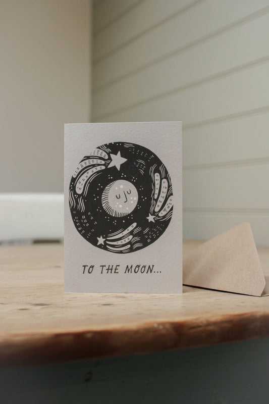 'To The Moon...' Card
