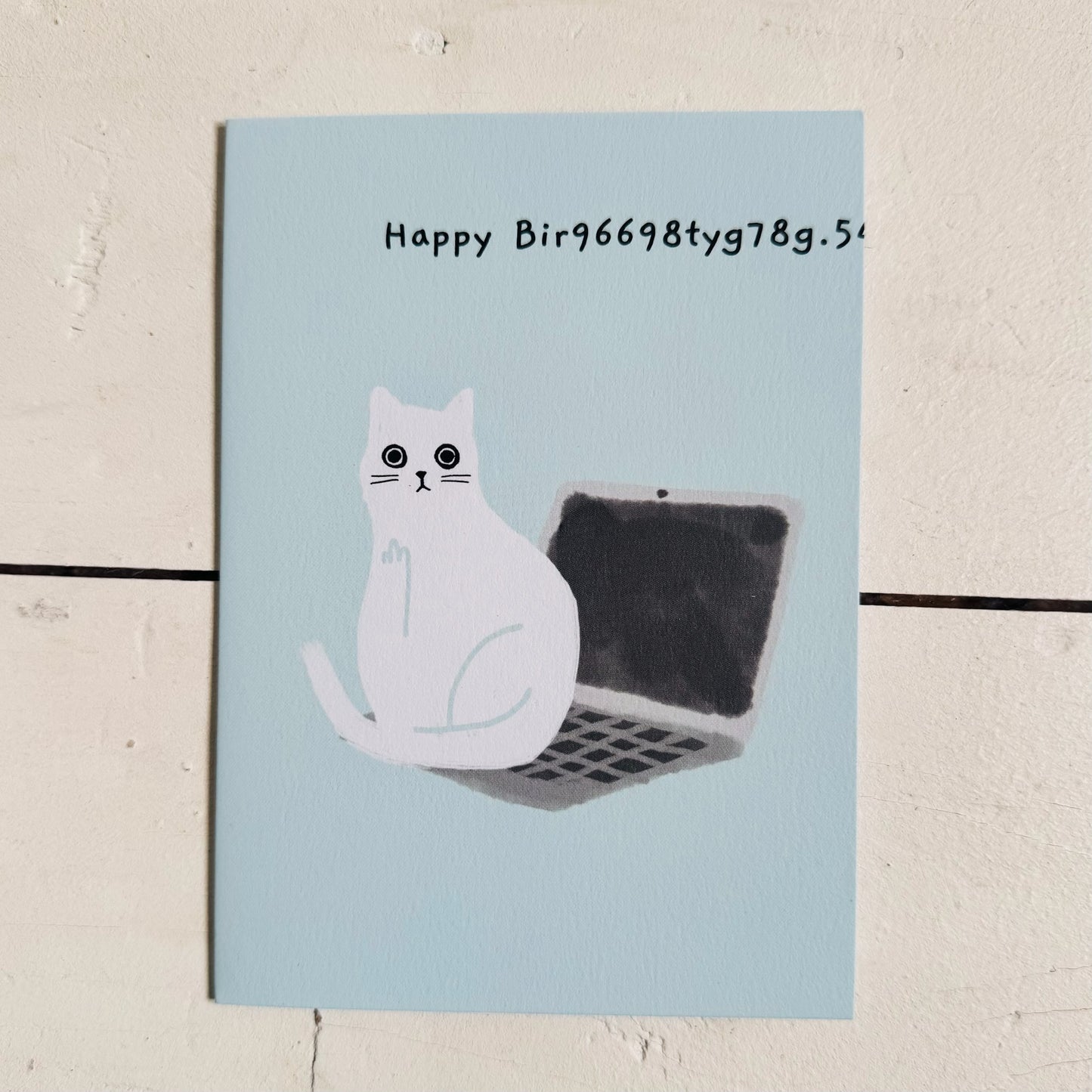 Ken the Cat Laptop Card