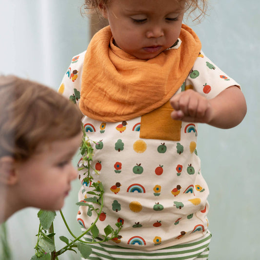 Vintage Rainbows Organic T Shirt & Jogger Playset | Multi