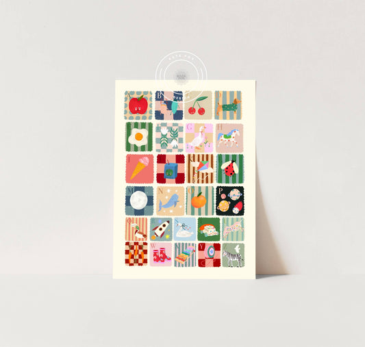 Cool Kids Alphabet Art Print | A4