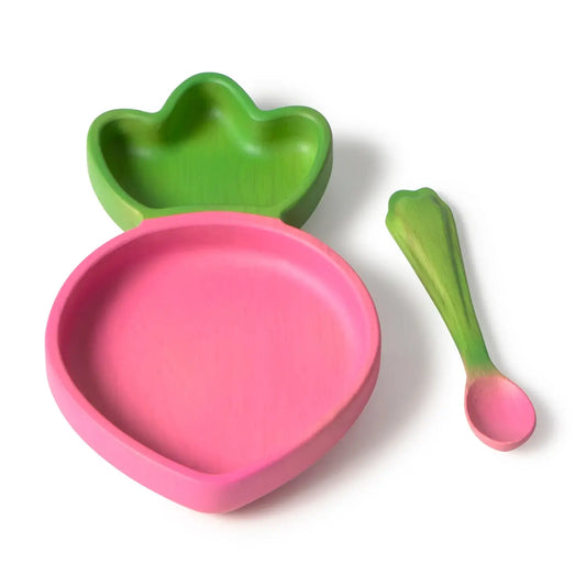Ramona the Radish Plate | Spoon Set