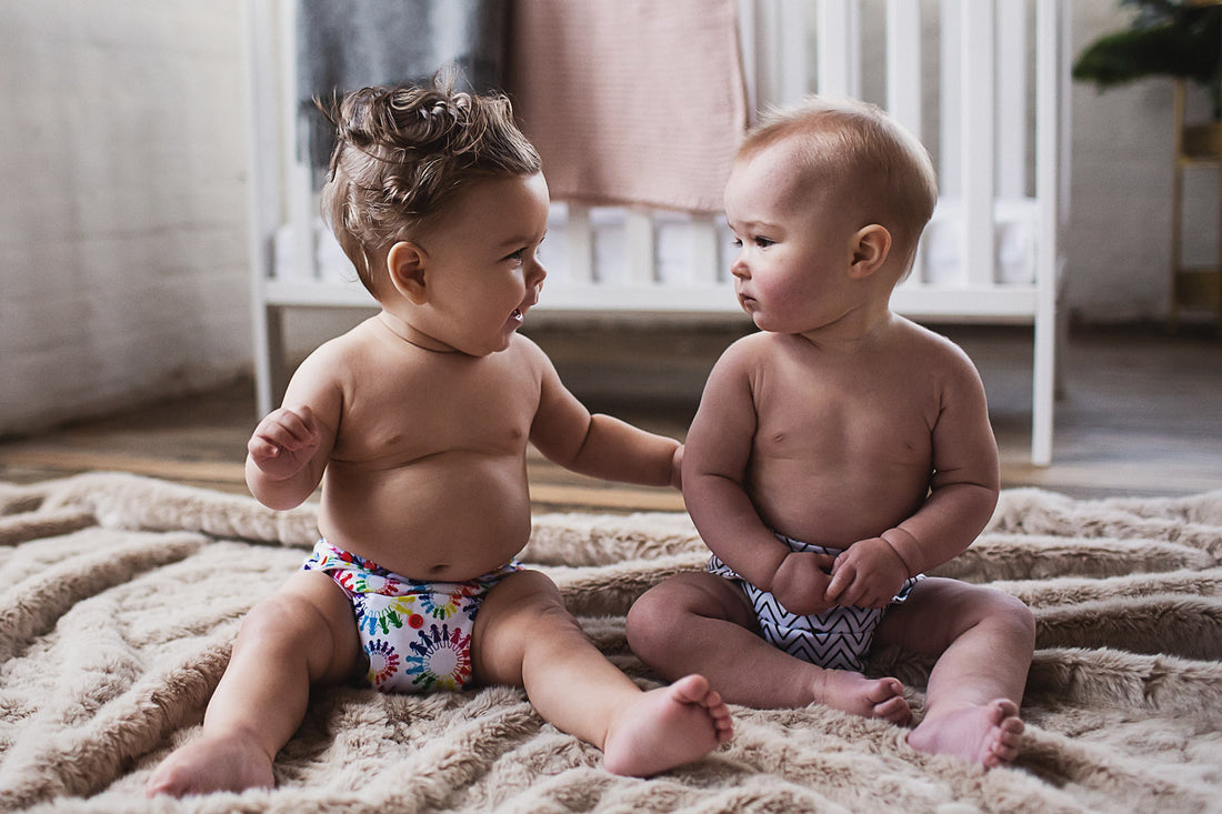 baba & boo pocket nappies, babies in nappies
