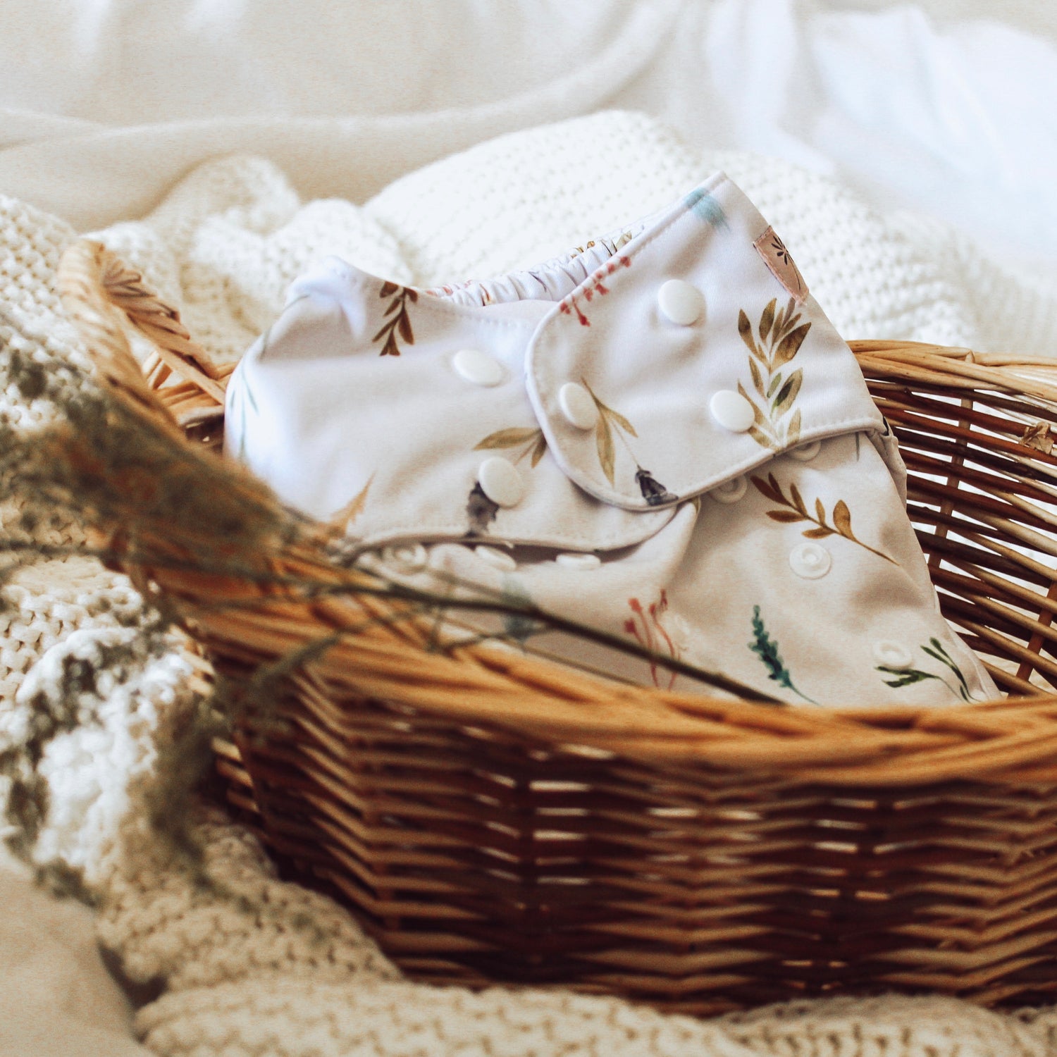 fiyyah reusable nappy in a basket