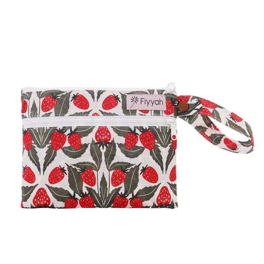 Mini Wet Bag | Strawberry Patch
