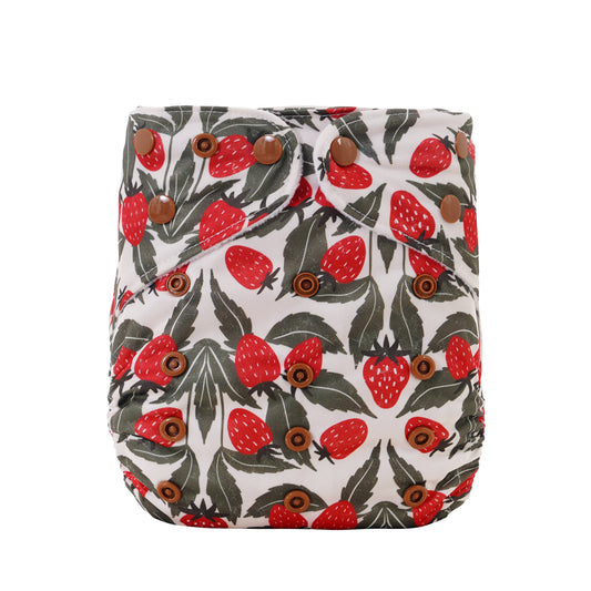The Pokkit Cloth Nappy | Strawberry Thief