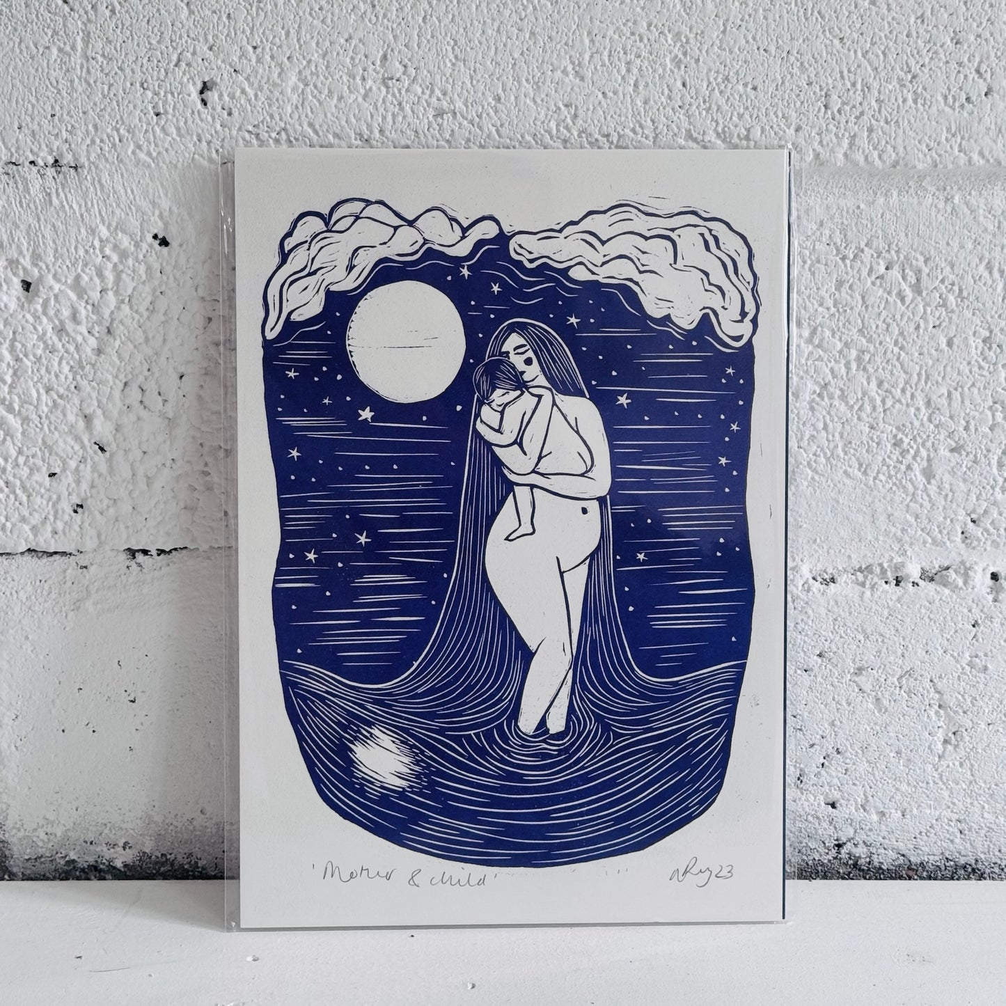 Mother & Child | A4 Riso Print