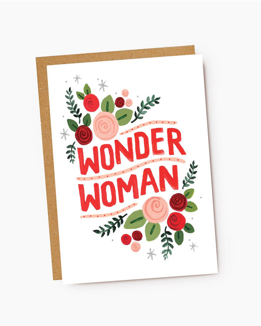 Wonder Woman | Hand Lettered Card