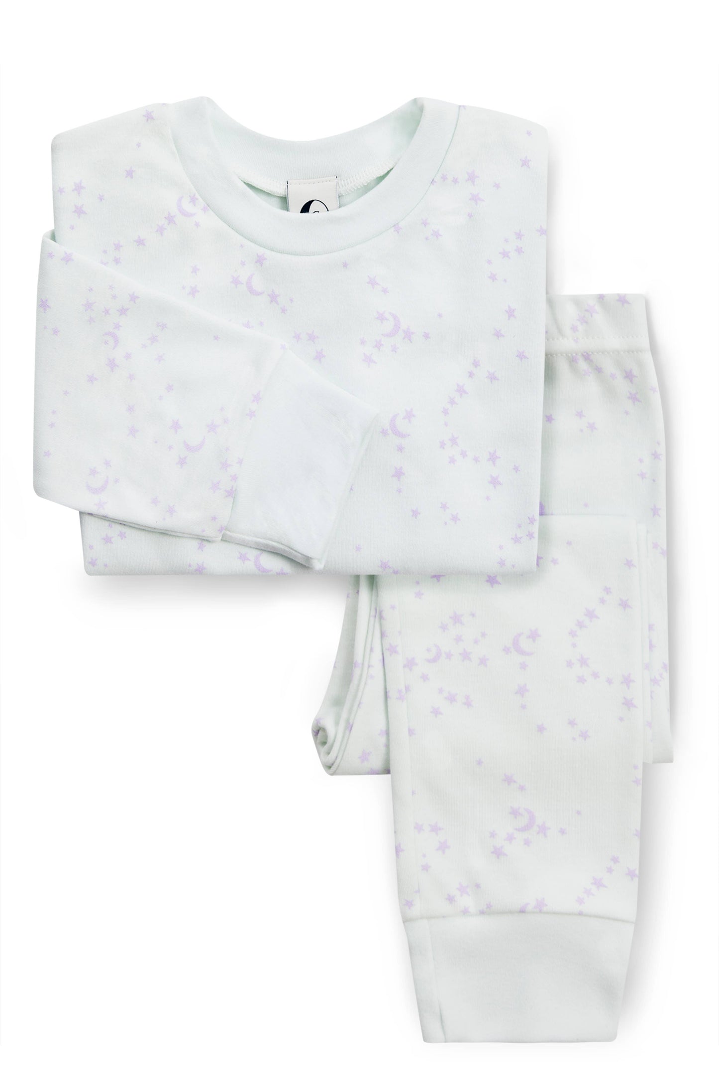 Kids Classic PJs | Lavender Moon & Stars