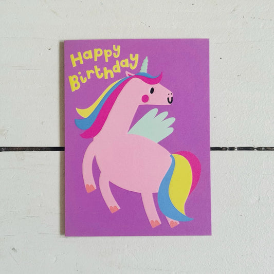 Happy Birthday Unicorn Card