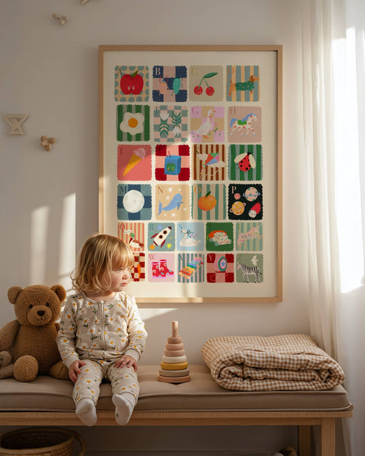 Cool Kids Alphabet Art Print | A4