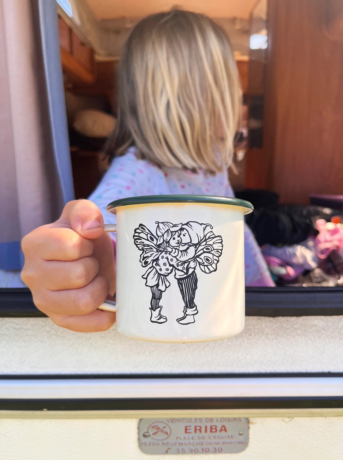 Butterfly Kisses | Enamel Mug