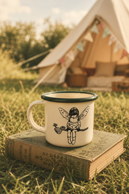 Reading Pixie | Mini Enamel Mug