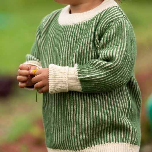 Garden Green Knitted Snuggly Jumper | Green
