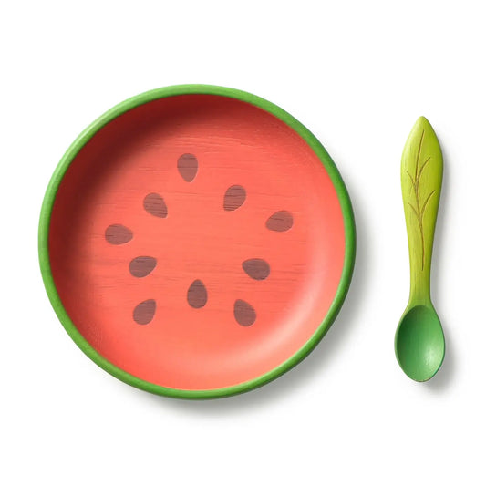 Wally the Watermelon | Plate & Spoon Set
