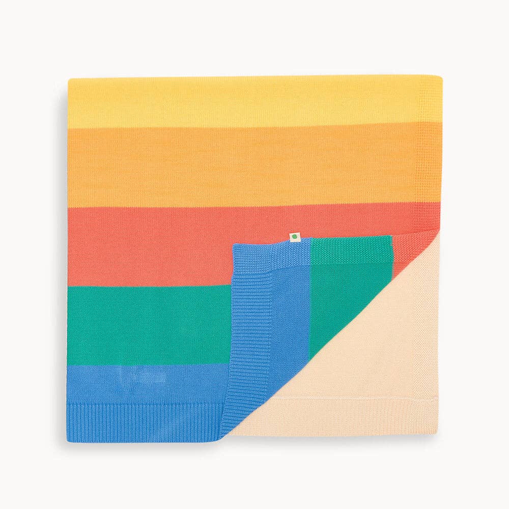 Bobby | Rainbow Stripe | Baby Blanket