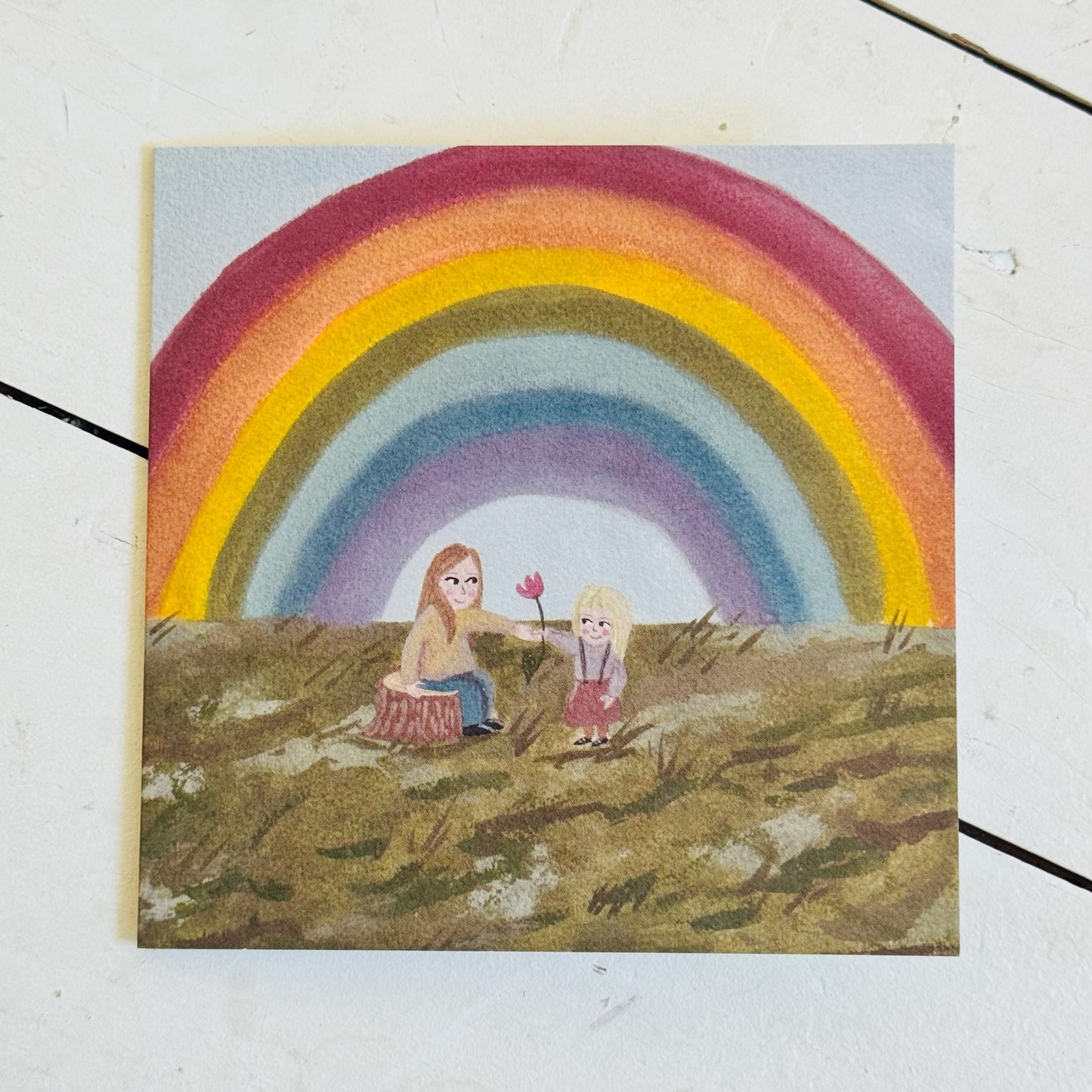 Under the Rainbow Greetings Card