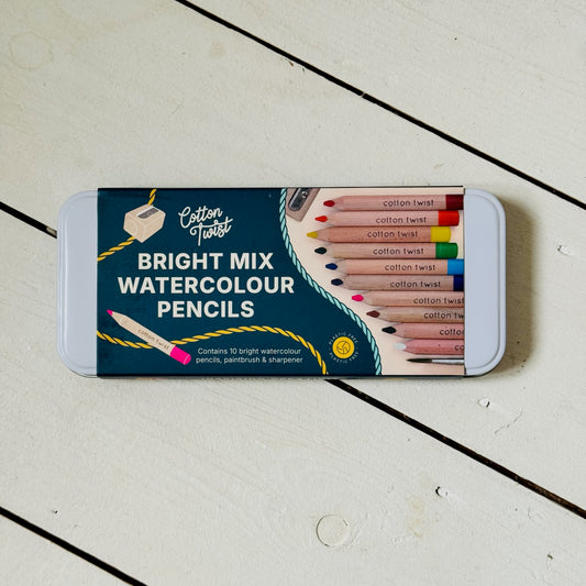 Watercolour Pencils Tin | Bright Mix