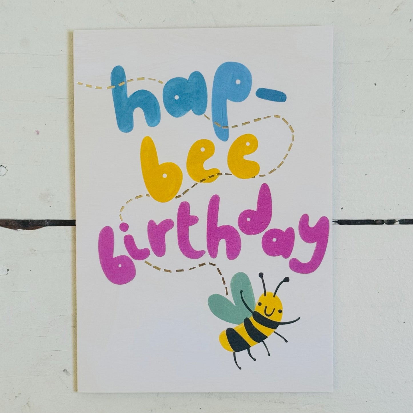 Hap-bee Birthday Card