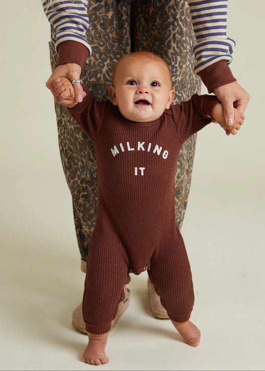 Milking It Onesie | Plum