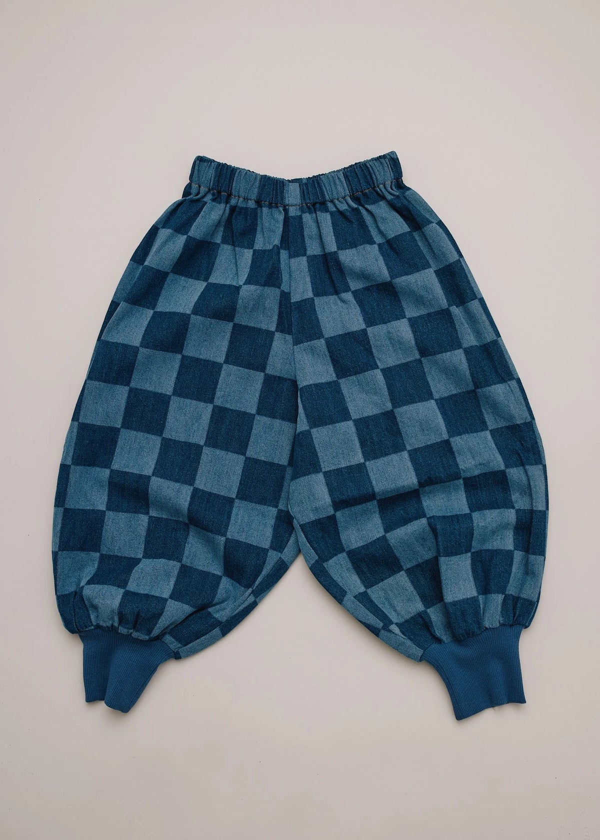 Murphy Checkerboard Balloon Denim Trouser