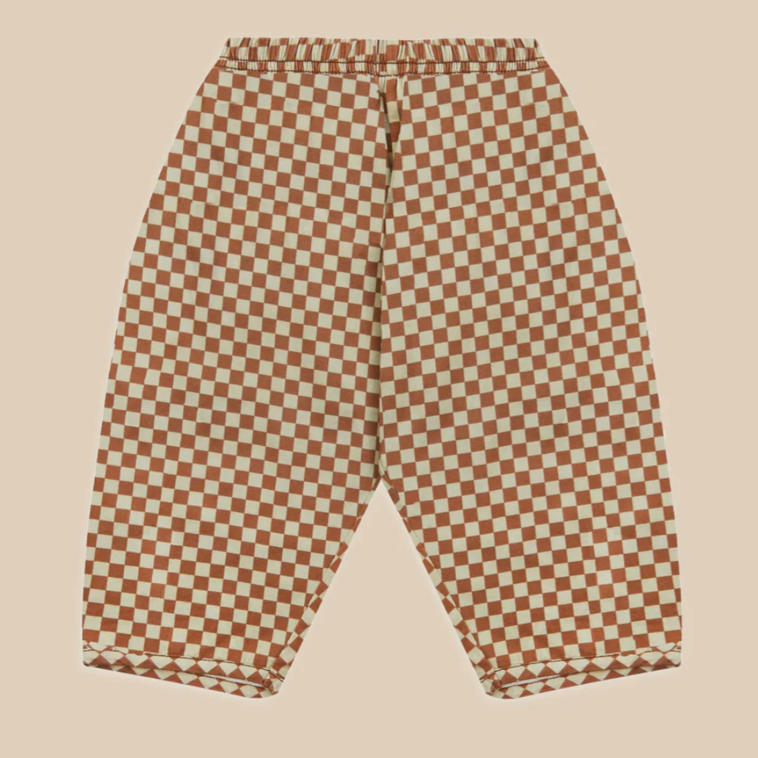 Brick Check Organic Trouser