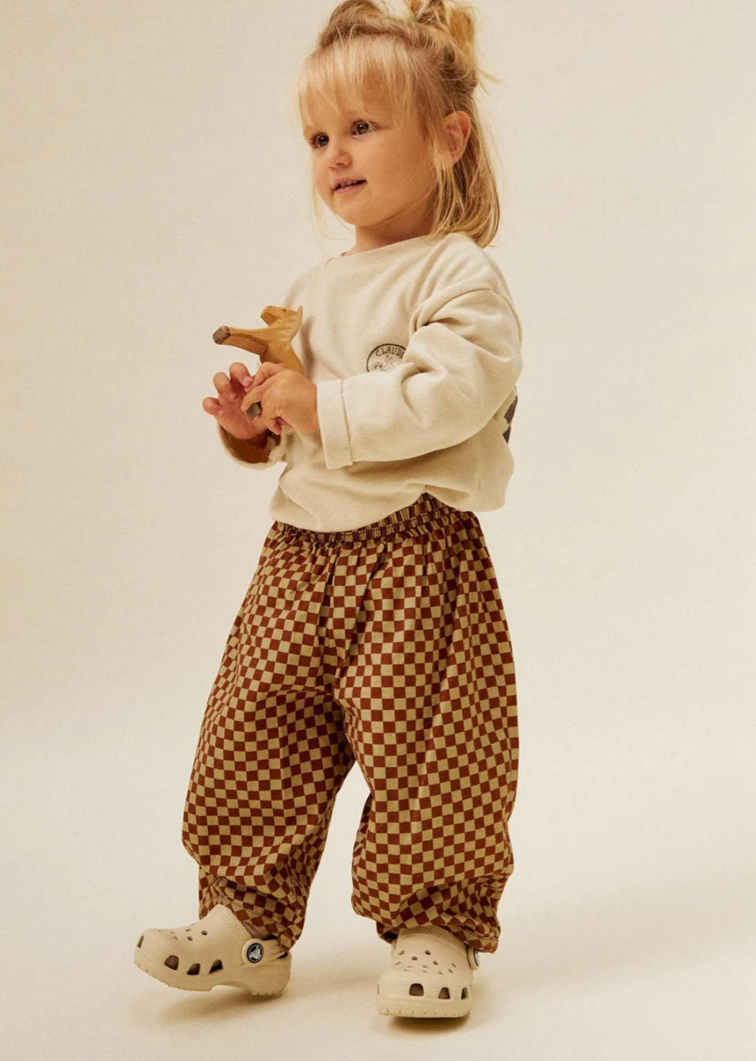 Brick Check Organic Trouser