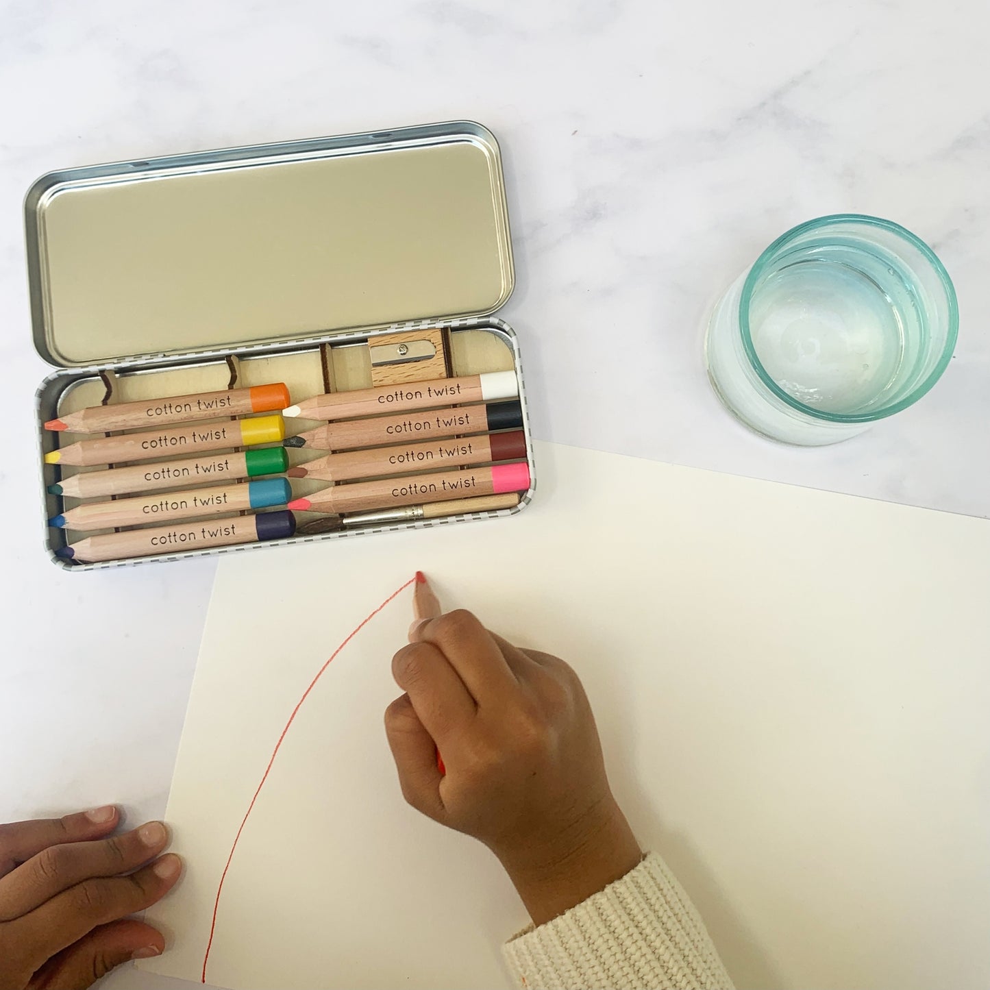 Watercolour Pencils Tin | Bright Mix