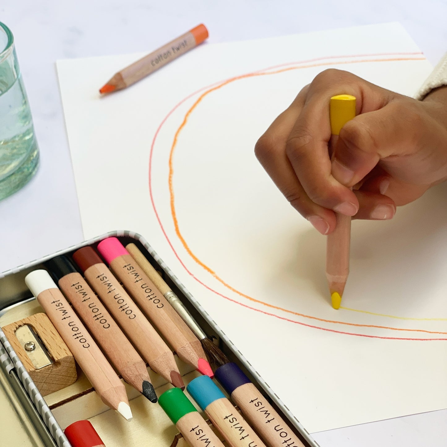 Watercolour Pencils Tin | Bright Mix