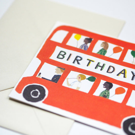 Birthday Bus Card