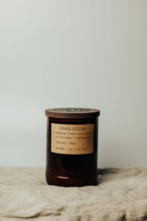 Large Solace Candle - Fire Glass