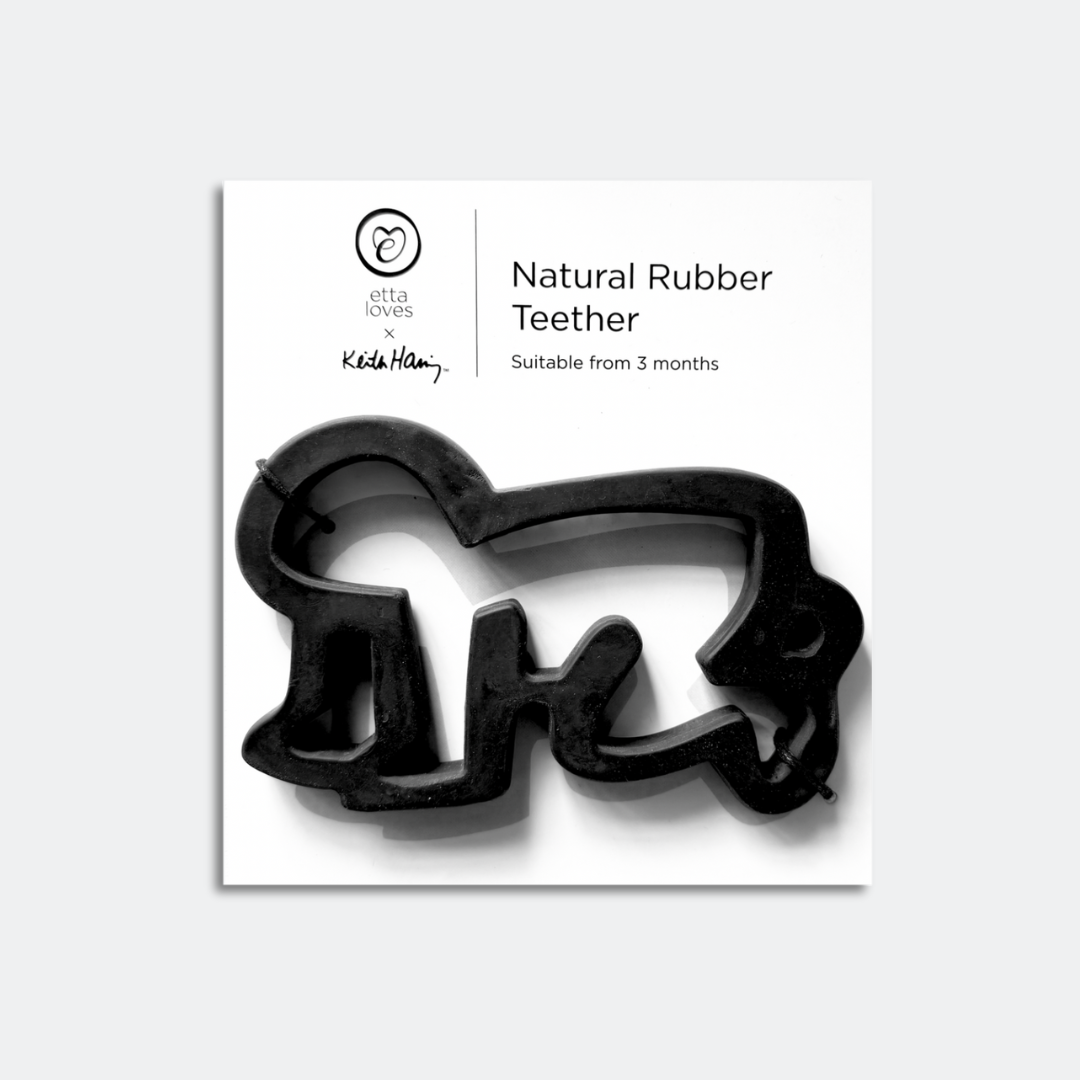 Natural Rubber Teether | ‘Baby’ by Keith Haring